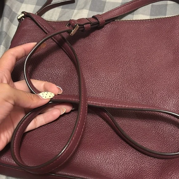 Kate Spade Jackson Crossbody Burgundy Bag - Picture 6 of 10